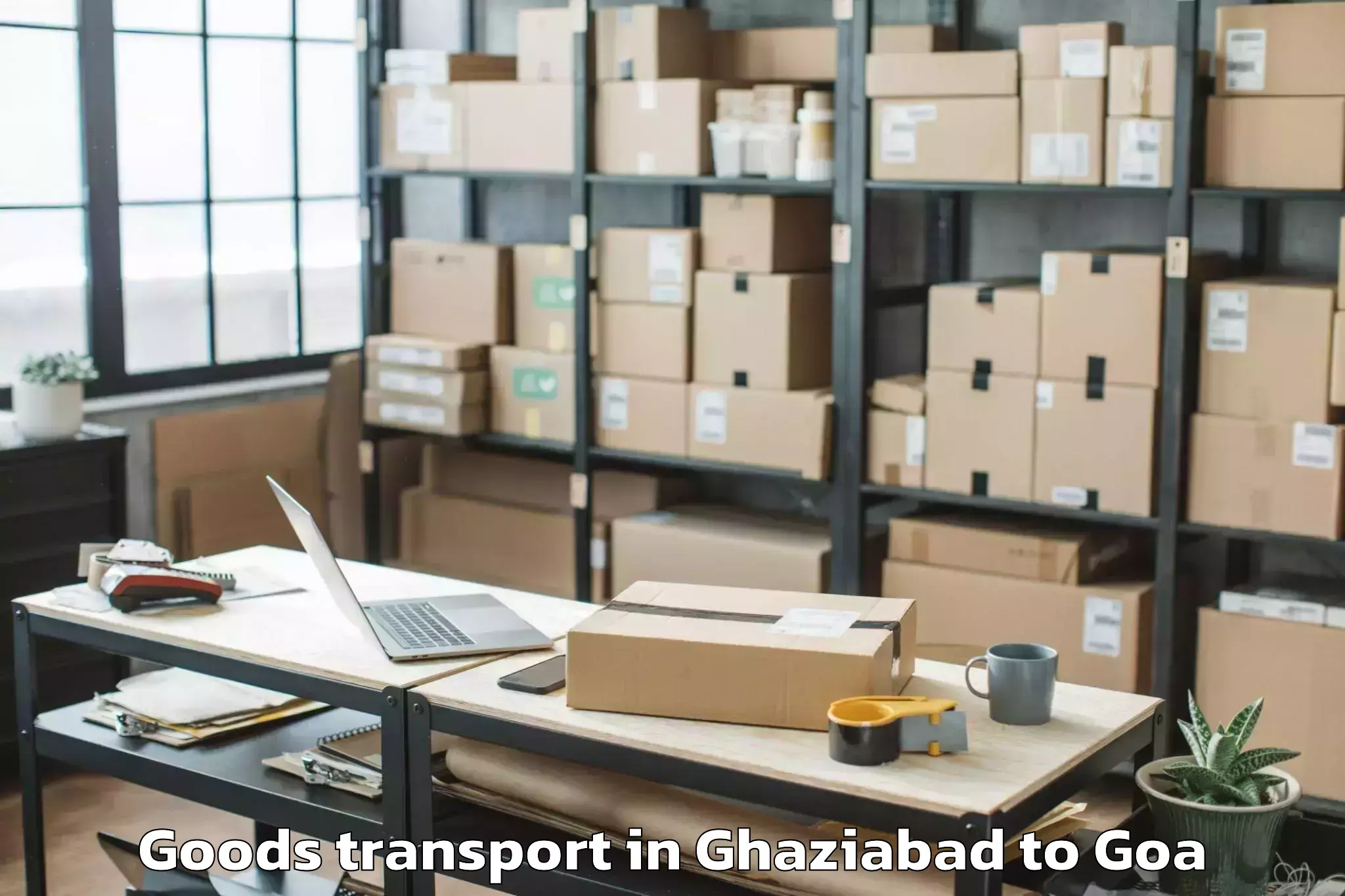 Easy Ghaziabad to Saligao Goods Transport Booking